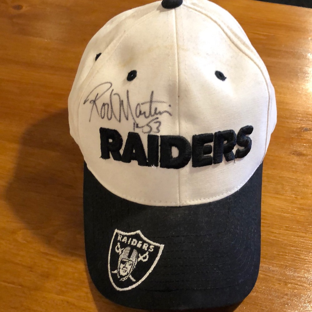Raiders signed Rod Martin hat